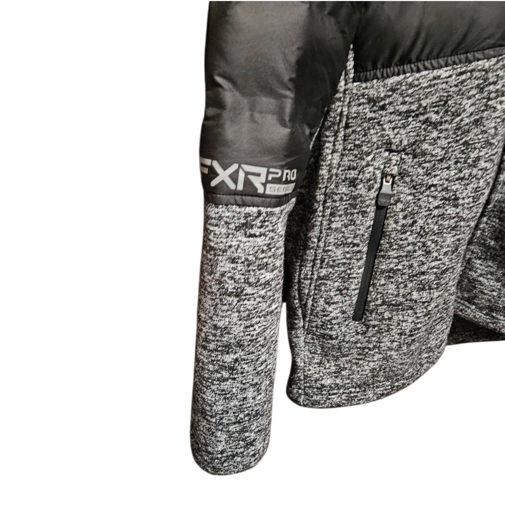 FXR Excursion Lite Hybrid Pro Series Puffer Jacket Hooded Mens Small Zip Pockets - Picture 4 of 8